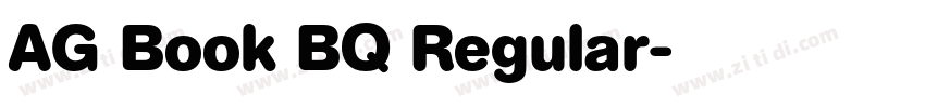 AG Book BQ Regular字体转换